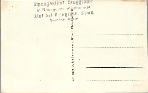 35207 - Steiermark - Krieglach , Alpl , Peter Rosegger's Geburtshaus , Waldheimat - nicht gelaufen