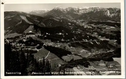 35210 - Niederösterreich - Semmering , Panorama vom Gipfel des Sonnwendstein , Raxalpe - nicht gelaufen 1934
