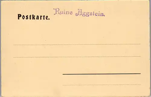 35215 - Niederösterreich - Ruine Aggstein an der Donau - nicht gelaufen 1906