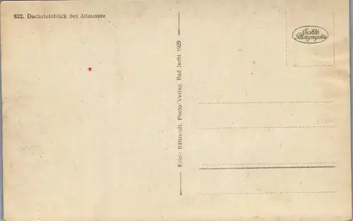 35217 - Steiermark - Dachsteinblick bei Altaussee - nicht gelaufen 1929