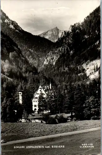 35224 - Steiermark - Eisenerz , Schloss Leopoldstein - gelaufen 1953