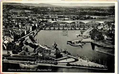 35231 - Deutschland - Koblenz am Rhein u. Mosel , Deutsches Eck - nicht gelaufen