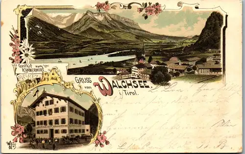 35243 - Tirol - Walchsee , Gasthof zum Kramerwirt - gelaufen 1897