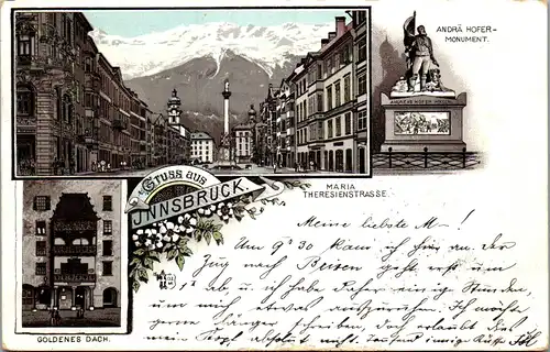 35248 - Tirol - Innsbruck - gelaufen 1895
