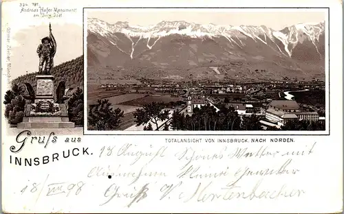 35250 - Tirol - Innsbruck - gelaufen 1898