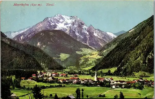 35258 - Tirol - Mayrhofen , Panorama - gelaufen 1924