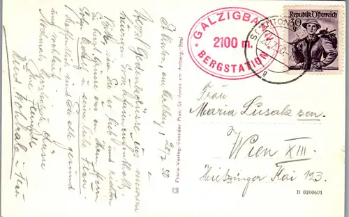 35260 - Tirol - St. Anton am Arlberg - gelaufen 1950