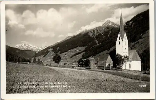 35265 - Tirol - St. Leonhard im Defereggen mit Hochgall und weißem Beil - gelaufen 1951