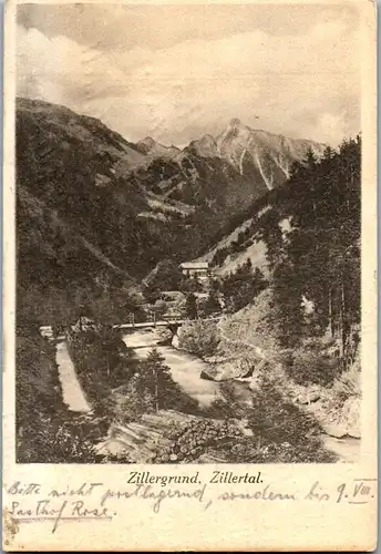 35266 - Tirol - Zillergrund , Zillertal - gelaufen 1923