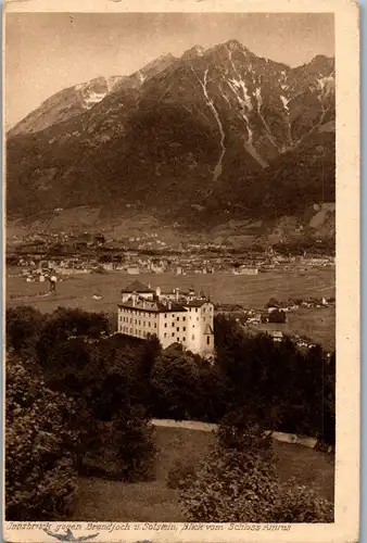 35267 - Tirol - Innsbruck gegen Brandjoch u. Solstein , Blick vom Schloss Amras - gelaufen 1923