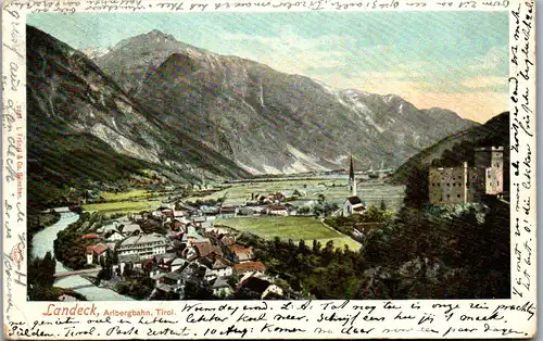 35276 - Tirol - Landeck , Arlbergbahn - gelaufen 1901