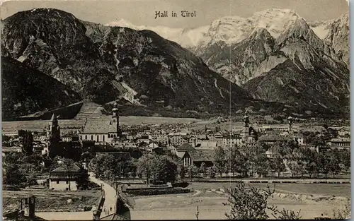 35282 - Tirol - Hall , Panorama - gelaufen 1926