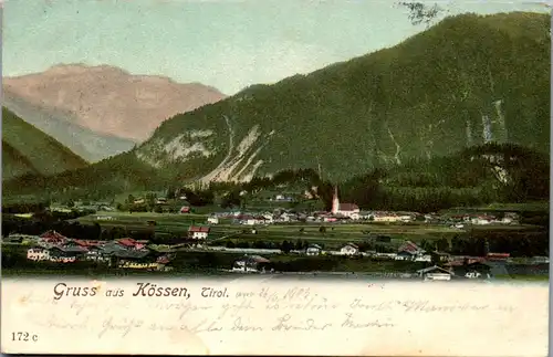 35287 - Tirol - Kössen , Gruss aus - gelaufen 1905