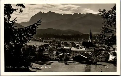 35301 - Tirol - Kössen mit Wilden Kaisergebirge - gelaufen 1939