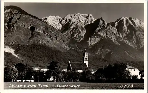 35302 - Tirol - Absam bei Hall mit Bettelwurf - gelaufen 1953