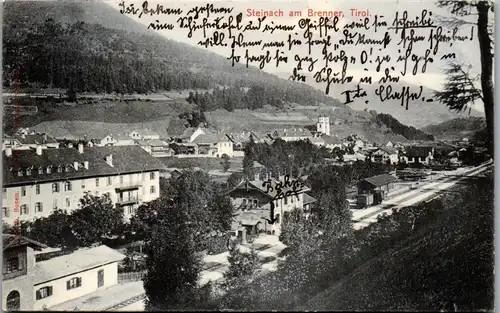 35310 - Tirol - Steinbach am Brenner , Bahnhof - gelaufen 1911