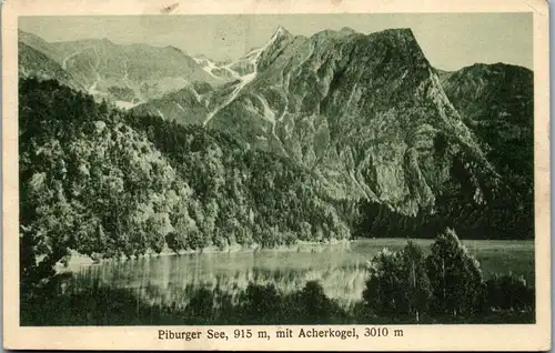 35318 - Tirol - Piburger See mit Acherkogel - gelaufen 1923