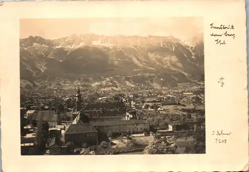 35324 - Tirol - Innsbruck , Panorama - gelaufen 1937