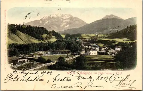 35337 - Tirol - Fieberbrunn , Weiler Lehngrube - gelaufen 1902