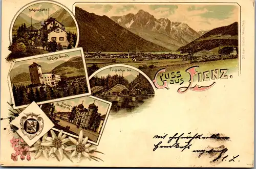 35338 - Tirol - Lienz , Gruß aus - gelaufen 1899
