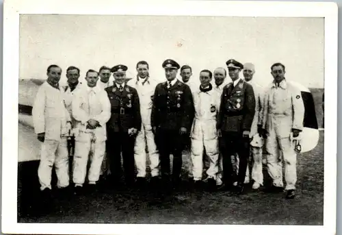 35348 - Zigarettenbilder - Männer und Ereignisse unserer Zeit , Serie I , Nr. 141 , Deutschlandflug 1933 , Tempelhof