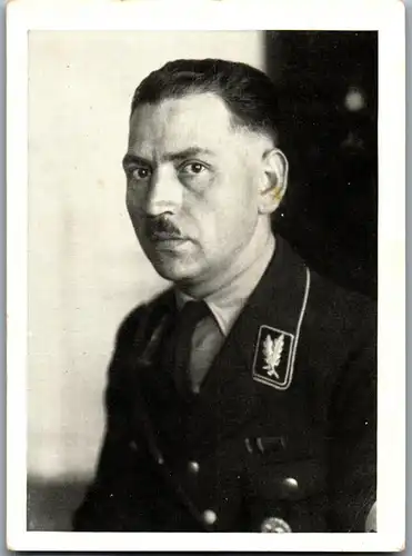 35349 - Zigarettenbilder - Männer und Ereignisse unserer Zeit , Serie I , Nr. 103 , SS Oberführer Max Henze