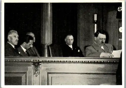 35376 - Zigarettenbilder - Männer und Ereignisse unserer Zeit , Serie II , Nr. 134 , Der Führer , Eröffnung Deutscher Arbeitskongress