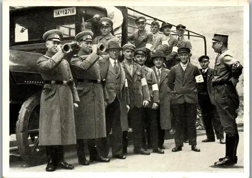 35409 - Zigarettenbilder - Männer und Ereignisse unserer Zeit , Serie II , Nr. 19 , Winterhilfe 1933 , Reichswehr Sammelauto