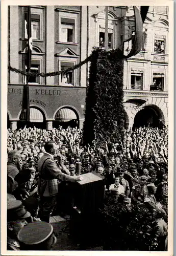 35479 - Sammelbilder - Sammelwerk Nr. 15 , Adolf Hitler , Gruppe 64 , Bild Nr.: 181 , 15 Jahr Feier der ältesten Ortsgruppe der NSDAP in Rosenheim 1935