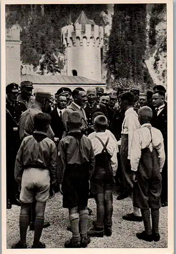 35531 - Sammelbilder - Sammelwerk Nr. 8 , Deutschland erwacht , Gruppe 32 , Bild Nr.: 201 , Der Führer in Neuschwanstein 1933