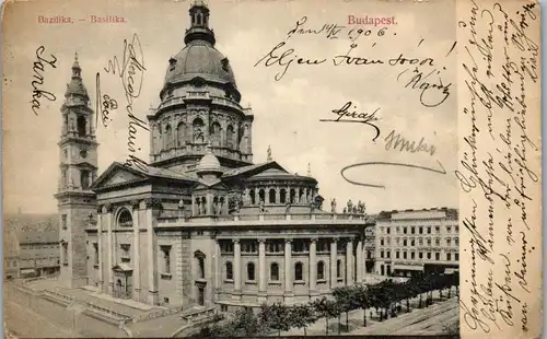 35667 - Ungarn - Budapest , Basilika - gelaufen 1906