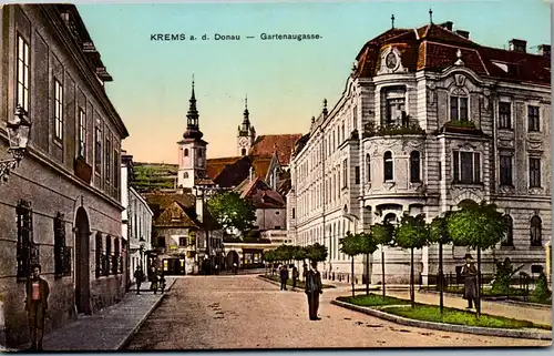 35669 - Niederösterreich - Krems an der Donau , Gartenaugasse - nicht gelaufen 1915