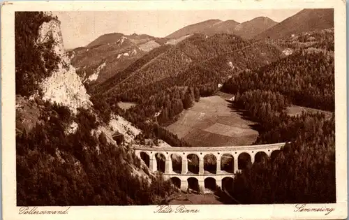 35672 - Niederösterreich - Semmering , Polleroswand , Kalte Rinne - gelaufen 1922