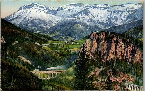 35673 - Niederösterreich - Semmering , Polleroswand und Raxalpe , Kalte Rinne - gelaufen 1923