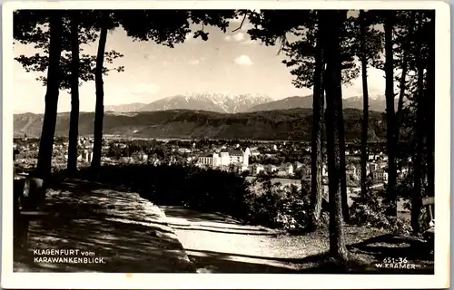 35676 - Kärnten - Klagenfurt vom Karawankenblick - gelaufen 1957