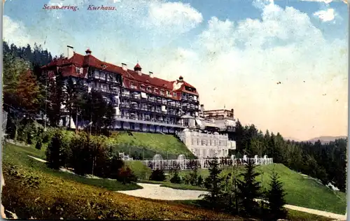 35687 - Niederösterreich - Semmering , Kurhaus - gelaufen 1912