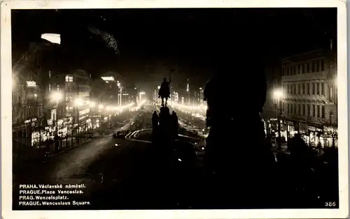 35716 - Tschechische Republik - Praha , Prag , Vaclavske namesti , Wenzelsplatz - gelaufen 1938