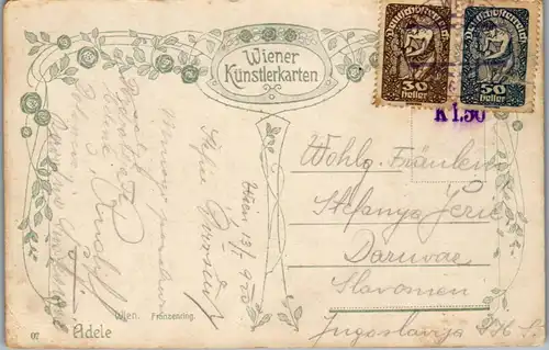 35721 - Künstlerkarte - Wiener Künstlerkarten , Wien , Franzenring - gelaufen 1920