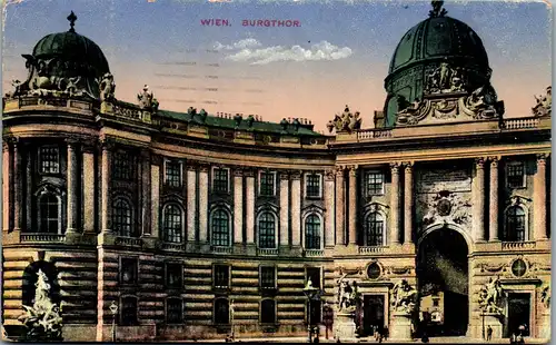 35723 - Wien - Burgthor , Burgtor - gelaufen