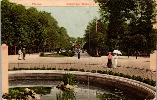 35737 - Tschechische Republik - Prerov , Mestsky sad Michalov - gelaufen 1913