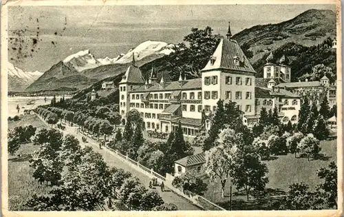 35746 - Kärnten - Millstatt , Millstättersee , Grand Hotel Lindenhof , Brau Stöckl , Feldpost - gelaufen 1915