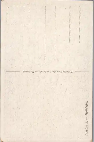 35752 - Künstlerkarte - Innsbruck , Hofkirche , signiert Hofecker - nicht gelaufen