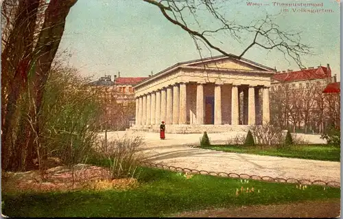 35778 - Wien - Theseustempel im Volksgarten - gelaufen 1918