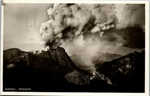 35782 - Italien - Napoli , Vesuvio , Vesuv , Vulkan - gelaufen 1938