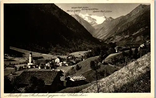 35798 - Tirol - Neustift im Stubaital gegen die Gletscher - nicht gelaufen 1925