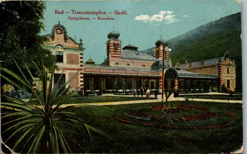 35811 - Slowakei - Bad Trencsenteplicz , Teplice , Trenschin , Fürdö , Gyogyterem , Kursalon - gelaufen 1918