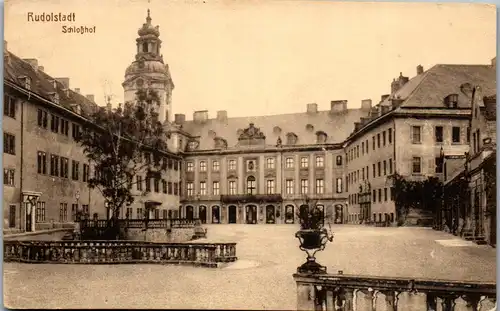 35817 - Deutschland - Rudolstadt , Schloßhof - nicht gelaufen 1920