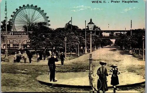 35819 - Wien - Wien II , Prater Hauptallee , Riesenrad - nicht gelaufen