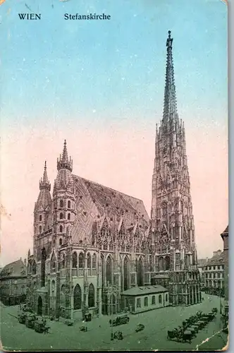 35820 - Wien - Stephanskirche - gelaufen 1911