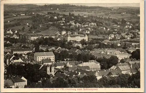 35823 - Steiermark - Graz , Ruckerlberg vom Schlossplatz - nicht gelaufen 1911